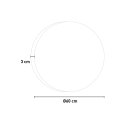 Smart spiegel voor de badkamer, rond 60 cm, anti-condens, ETR116-S Aanbod