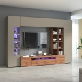Moderne woonkamerset met vitrinekast en boekenkast Egypt WT Aanbieding