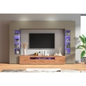 Moderne wandmeubel voor woonkamer met TV-meubel en 2 vitrinekasten Egypt TW Aanbod