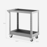Metalen gereedschapswagen 2 planken voor garage of werkplaats Kerey 
