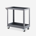 Metalen gereedschapswagen 2 planken voor garage of werkplaats Kerey Kortingen