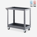 Metalen gereedschapswagen 2 planken voor garage of werkplaats Kerey Aanbieding