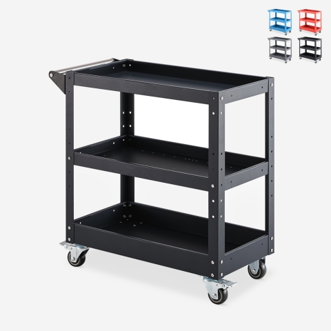 Metalen gereedschapskar met 3 niveaus en wielen Kerey Plus Aanbieding