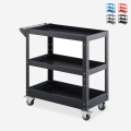 Metalen gereedschapskar met 3 niveaus en wielen Kerey Plus Aanbieding