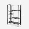 Metalen serveerwagen met fruit- en groentemanden 80x32x135 cm Faris XL Aanbod