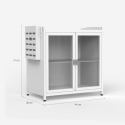 Kast voor servies keukenorganizer met afdruiprek 44x28x47 cm Arin Model