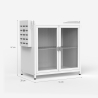 Kast voor servies keukenorganizer met afdruiprek 44x28x47 cm Arin Model