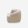 2-zits designbank in beige bouclé teddystof Lazy Korting