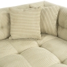 Rechts gemoduleerde vierzits hoekbank in corduroy fluweel Cady Velvet Model