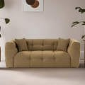 Moderne 2-zitsbank in kaki bouclè 192cm Cady 2 Aanbieding