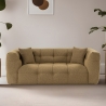 Moderne 2-zitsbank in kaki bouclè 192cm Cady 2 Aanbieding