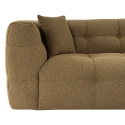 Moderne 2-zitsbank in kaki bouclè 192cm Cady 2 Catalogus