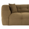 Moderne 2-zitsbank in kaki bouclè 192cm Cady 2 Catalogus