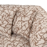Moderne 3-zitsbank in stof met patroon en kussens 235cm Cady 3 Keuze