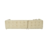 Modulaire 4-zits hoekbank links van ribfluweel Cady Velvet Korting