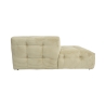 Modulaire 4-zits hoekbank links van ribfluweel Cady Velvet Catalogus