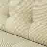 Modulaire 4-zits hoekbank links van ribfluweel Cady Velvet Afmetingen