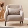 Moderne stoffen woonkamerfauteuil met kussen Venus Verkoop