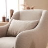 Moderne stoffen woonkamerfauteuil met kussen Venus Voorraad