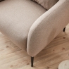 Moderne stoffen woonkamerfauteuil met kussen Venus Keuze