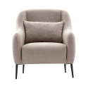 Moderne stoffen woonkamerfauteuil met kussen Venus Aanbod