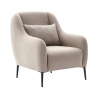 Moderne stoffen woonkamerfauteuil met kussen Venus Korting
