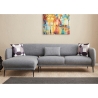 Hoekbank 3-zits slaapbank met chaise longue in stof Venus 3L Korting