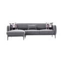 Hoekbank 3-zits slaapbank met chaise longue in stof Venus 3L Aanbod