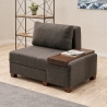 Opklapbare chaise longue fauteuil rechts in linnen Betty Right Catalogus