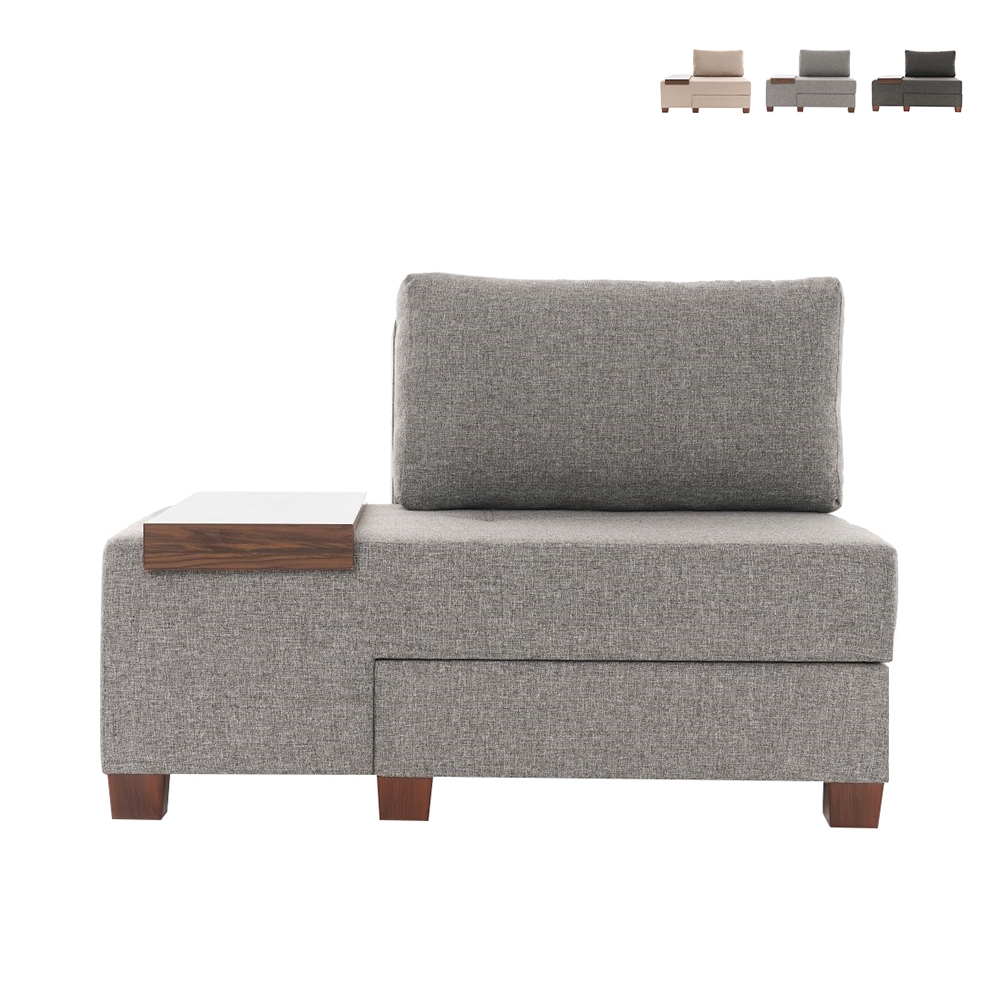 Opvouwbare chaise longue links linnen Betty Left fauteuilbed Verkoop Opvouwbare chaise longue links linnen Betty Left fauteuilbed Verkoop