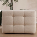 Moderne 3-zitsbank in bouclé met kussens 235cm Cady Korting
