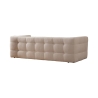 Moderne 3-zitsbank in bouclé met kussens 235cm Cady Catalogus