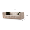 Moderne 3-zitsbank in bouclé met kussens 235cm Cady 