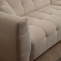 Rechter hoekbank 4-zits met chaise longue in bouclè Cady Kortingen