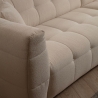 Rechter hoekbank 4-zits met chaise longue in bouclè Cady Kortingen