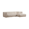 Rechter hoekbank 4-zits met chaise longue in bouclè Cady Verkoop