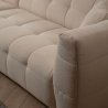 Modulaire 4-zits hoekbank links met chaise longue van bouclé Cady Left Kortingen