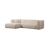 Modulaire 4-zits hoekbank links met chaise longue van bouclé Cady Left Verkoop