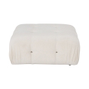 Witte bouclé voetenbank 95x95cm Bubble PB Aanbod