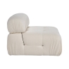 Middendeel voor modulaire bankstel in witte bouclé Bubble 1B Korting