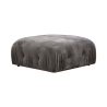 Velvet voetenbankje 95x95cm Bubble PV Aanbod