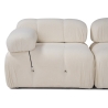Modulaire 4-zitsbank met voetensteun in witte bouclé Bubble 3SPB Karakteristieken