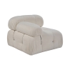 Linkerhoekmodule voor modulaire bank in bouclé Bubble 1LB Korting