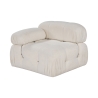 Linkerhoekmodule voor modulaire bank in bouclé Bubble 1LB Kortingen