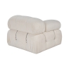 Linkerhoekmodule voor modulaire bank in bouclé Bubble 1LB Keuze
