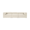 Modulaire bankstel 4-zits modern in linnen Fora 4 Korting