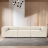 Modulaire bankstel 4-zits modern in linnen Fora 4 Aanbod