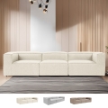Modulaire bankstel 4-zits modern in linnen Fora 4 Aanbieding