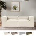 Moderne modulaire 2-zitsbank in linnen Fora 2 Aanbieding