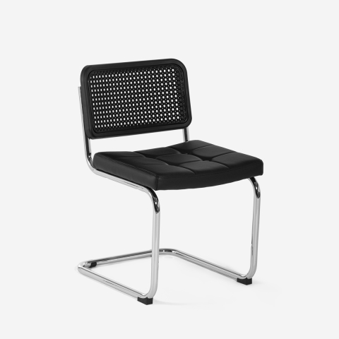 Weense sledestoel in kunstleer en modern design Erys Lux Aanbieding